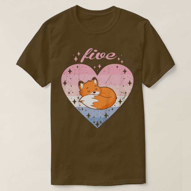 Barn 5 år gammal jute från födelsedagstjejen 5:e d t shirt (Design framsida)
