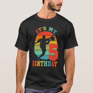 Barn 5 år gammal sport.. Det är min Födelsedagsfes T Shirt