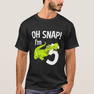 Barn 5 år Gator Birthday Crokodile Gator T Shirt