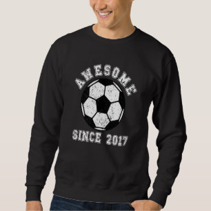Barn 5-års födelsedag fotboll 5 år gammal fotboll lång ärmad tröja