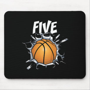 Barn 5 års Födelsedagsfest för basketboll 5 t Musmatta
