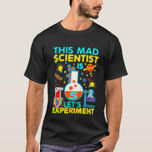 Barn 5:e födelsedag Den här vetenskapsmannen är 5  T Shirt