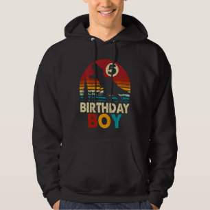 Barn 5:e födelsedag Dinosaur Rex 5 år gamla pojkar Hoodie