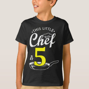 Barn 5:e födelsedag flickor kockar T-shirt