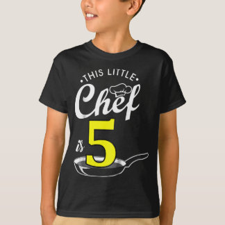 Barn 5:e födelsedag flickor kockar T-shirt
