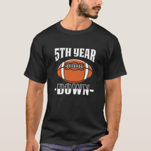 Barn 5:e födelsedag Fotbollsslutning 5 år gammal b T Shirt