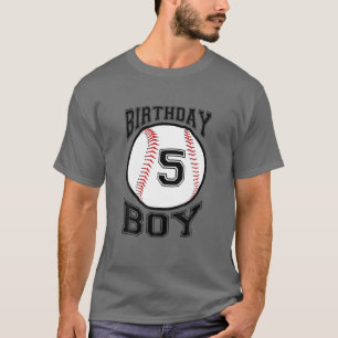 Barn 5:e födelsedagen 2016 Baseball Boys 5:e T Shirt