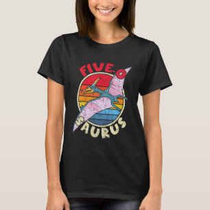 Barn 5:e födelsedagen 5 O Saurus I Pterodactylus I T Shirt