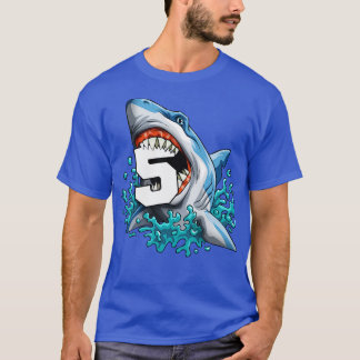 Barn 5:e födelsedagsboj Funny 5 år gammal födelsed T Shirt