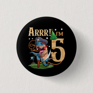 Barn 5: e födelsedagshirattpojke 5 år gammal Pirat Knapp