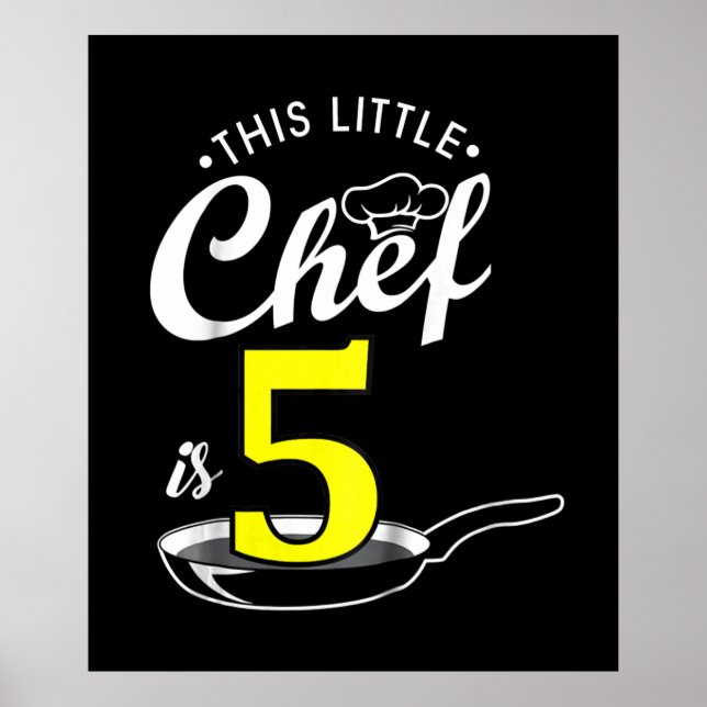 Barn 5:e födelsedagspresent | Cook 5-årig Poster (Framsidan)