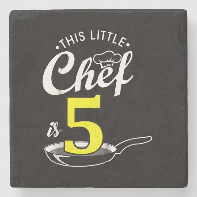 Barn 5:e födelsedagspresent | Cook 5-årig Stenunderlägg (Framsidan)