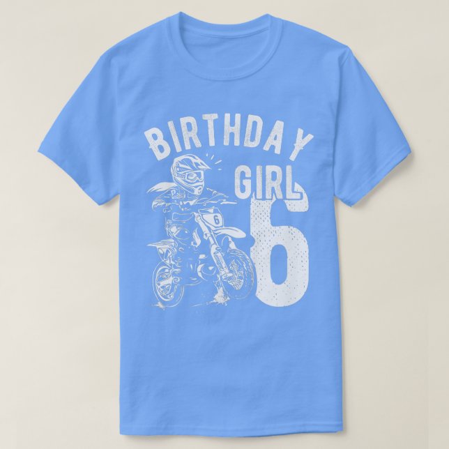 Barn 6 år gamla Birthday tjejer Dirt Cyto Moto T Shirt (Design framsida)