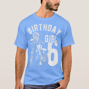 Barn 6 år gamla Birthday tjejer Dirt Cyto Moto T Shirt