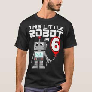 Barn 6 år gamla Robot Birthday Robots Science Robo T Shirt