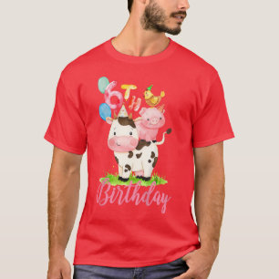 Barn 6 år gammal Boskap min 6e-fågel T Shirt
