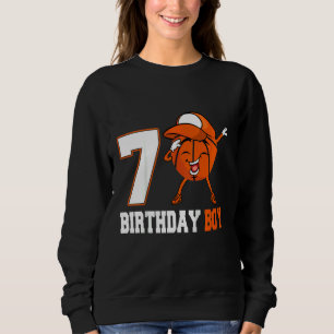 Barn 6 år gammal dabbing Basketball 6e Birthday B T Shirt