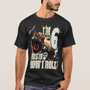 Barn 6 år gammal monster Lastbil T Shirt