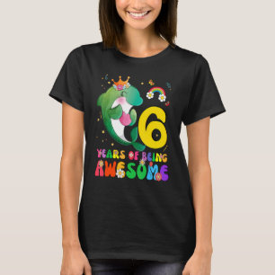 Barn 6 år gammal Tonåringar Boys Girls Cute Dolphi T Shirt