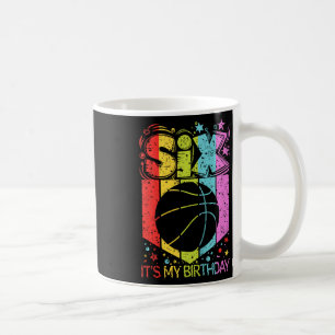 Barn 6-års födelsedag Pojke Flicka Sex 6 år gammal Kaffemugg