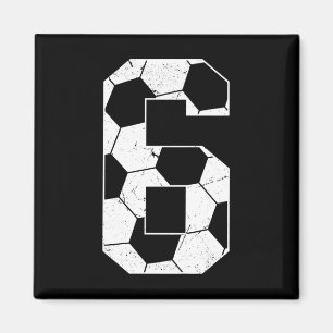 Barn 6-års födelsedag Pojke Fotbollsspelare Fotbol Magnet
