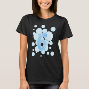 Barn 6e Birthday Bubble ThLED Födelsedagsfest T Shirt