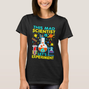 Barn 6e födelsedag Denna mad Scientist är 6 Låt os T Shirt