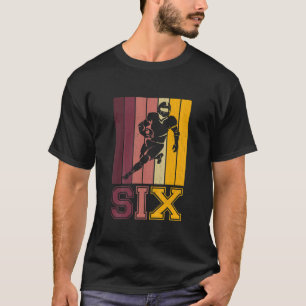 Barn 6e födelsedag för Boys Football Player 6 år T Shirt