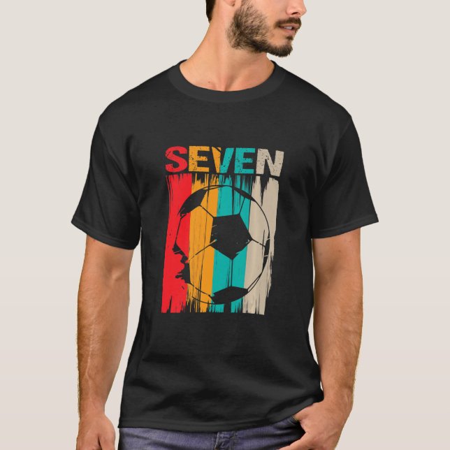 Barn 7 Åldersdag Sjunde 7:e-födelsen T Shirt (Framsida)