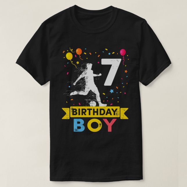 Barn 7 Åldersdagstjocken 7:e födelsedag B T Shirt (Design framsida)