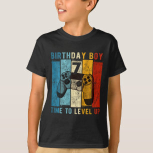 Barn 7 år födelsedags Pojke 7 Dags att Uppgradera T Shirt