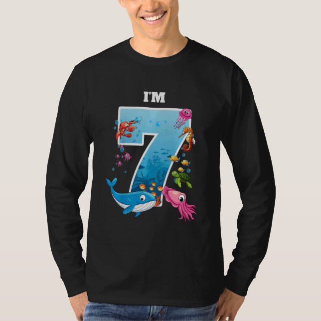 Barn 7 år gammal fågelvilt t shirt (Framsida)