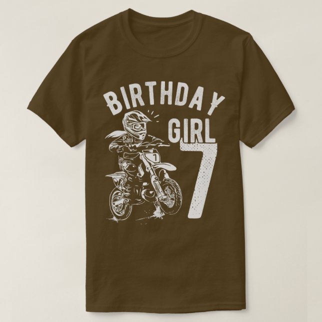 Barn 7 år gammal unge Birthday tjejer Dirt Cyto Mo T Shirt (Design framsida)