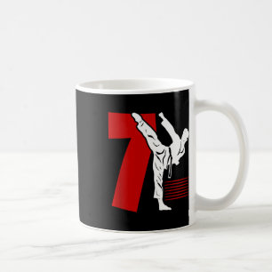 Barn 7-års födelsedag Karate 7 år gammal Karate fö Kaffemugg