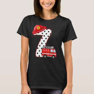 Barn 7 års Födelsedagsfest av brandsläckare T Shirt