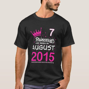 Barn 7:e födelsedag föds upp i Augu. T Shirt