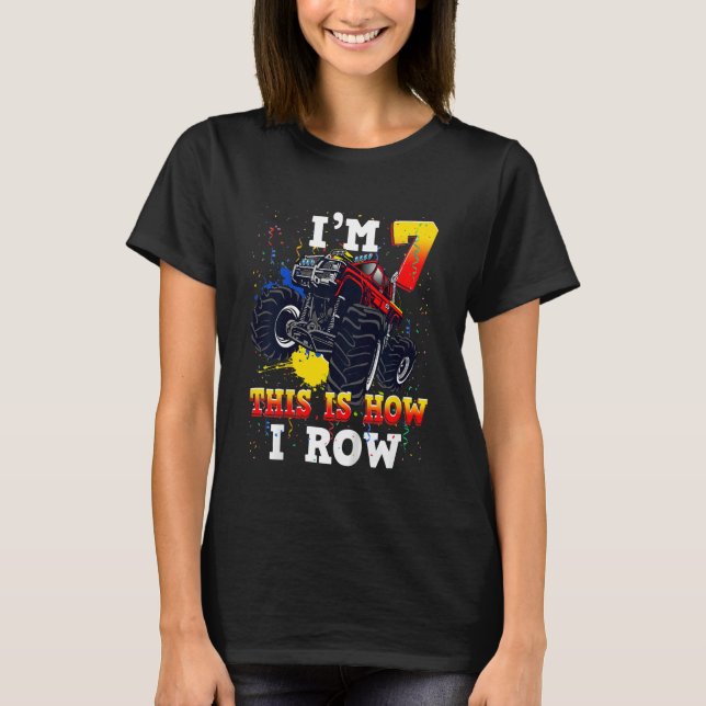 Barn 7:e födelsedag... Jag är 7... T Shirt (Framsida)