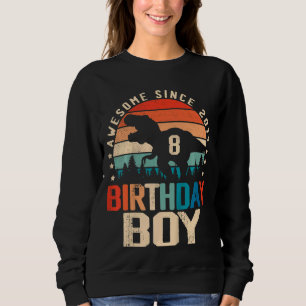 Barn 8 år gammal dosoaur 8:e födelsedagstjejp Fant T Shirt