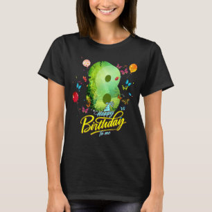 Barn 8 år gammal fjäril Birthday Girl 8th Girl T Shirt
