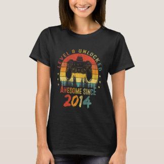 Barn 8 år gammal pojknivå 8 olåst Fantastisk 2014 T Shirt