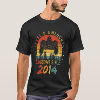 Barn 8 år gammal pojknivå 8 olåst Fantastisk 2014 T Shirt