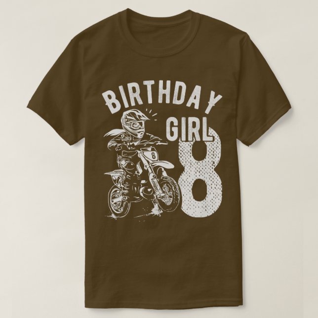 Barn 8 år gammal unge Birthday tjejer Dirt Cyto Mo T Shirt (Design framsida)