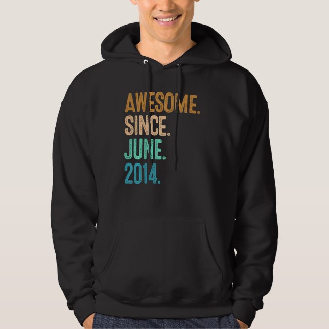 Barn 8-årsdagen Fantastisk sedan juni 2014 Hoodie (Framsida)