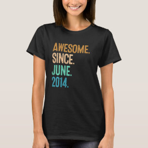 Barn 8-årsdagen Fantastisk sedan juni 2014 T Shirt
