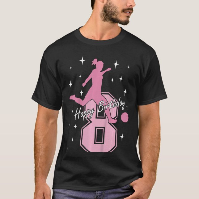 Barn 8:e födelsedag för att spela flicka t shirt (Framsida)