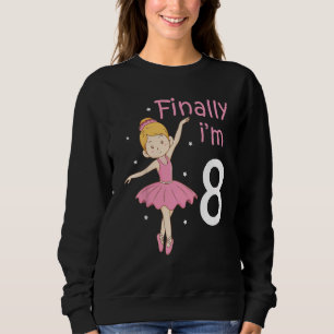 Barn 8: e födelsedagen: Ballet Dance Dancing Balle T Shirt