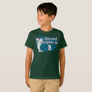 Barn 8: e födelsedagen Den här Coolan är delfinen T Shirt