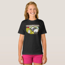 Barn 8:e födelsedagen idag är jag åtta! Cute Lamb T Shirt