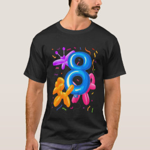 Barn 8: e födelsedagskaldelsbubblor t shirt