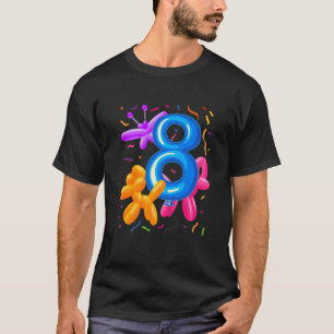Barn 8: e födelsedagskaldelsbubblor t shirt